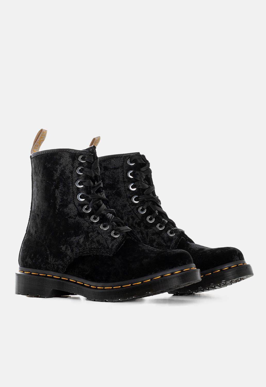 1460 Vegan Crushed Velvet Boots