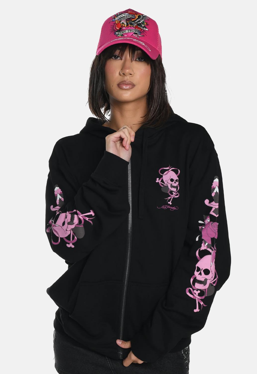 Love Wrapped Relaxed Zip Thru Hoodie