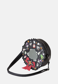 The Nightmare Before Christmas Figural Wreath Crossbody Bag