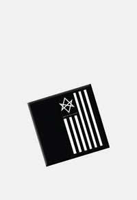 Black Bring Me The Horizon Antivist Fridge Magnet Band Merch. An officially licensed Bring Me The Horizon fridge magnet featuring the 'Antivist' design motif. Dimensions approximately 3in x 3in (75mm x 75mm).