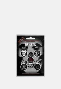 Skull Button Badge Set