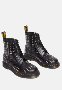 1460 Atlas Studded Zip Leather Boots