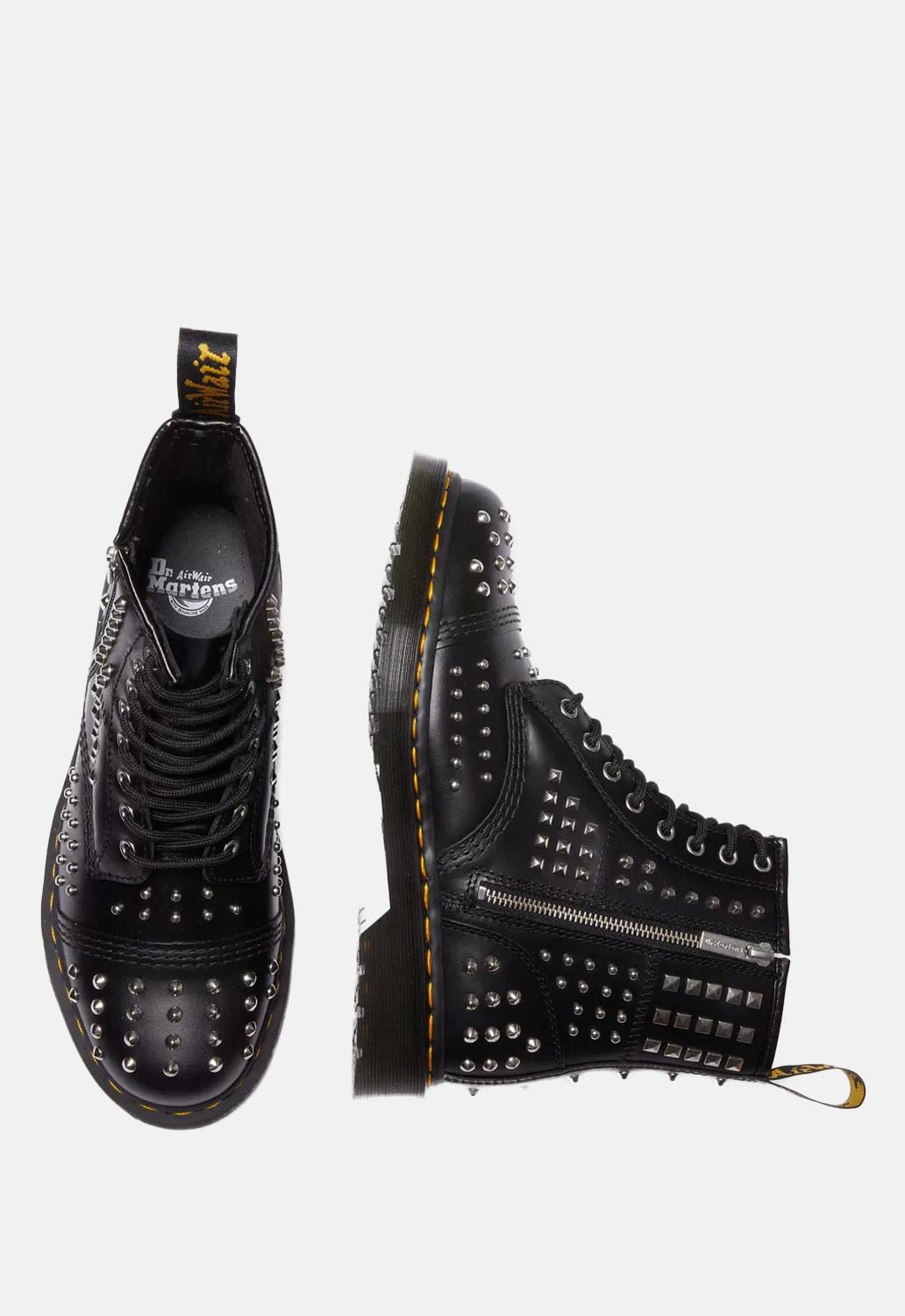 1460 Atlas Studded Zip Leather Boots