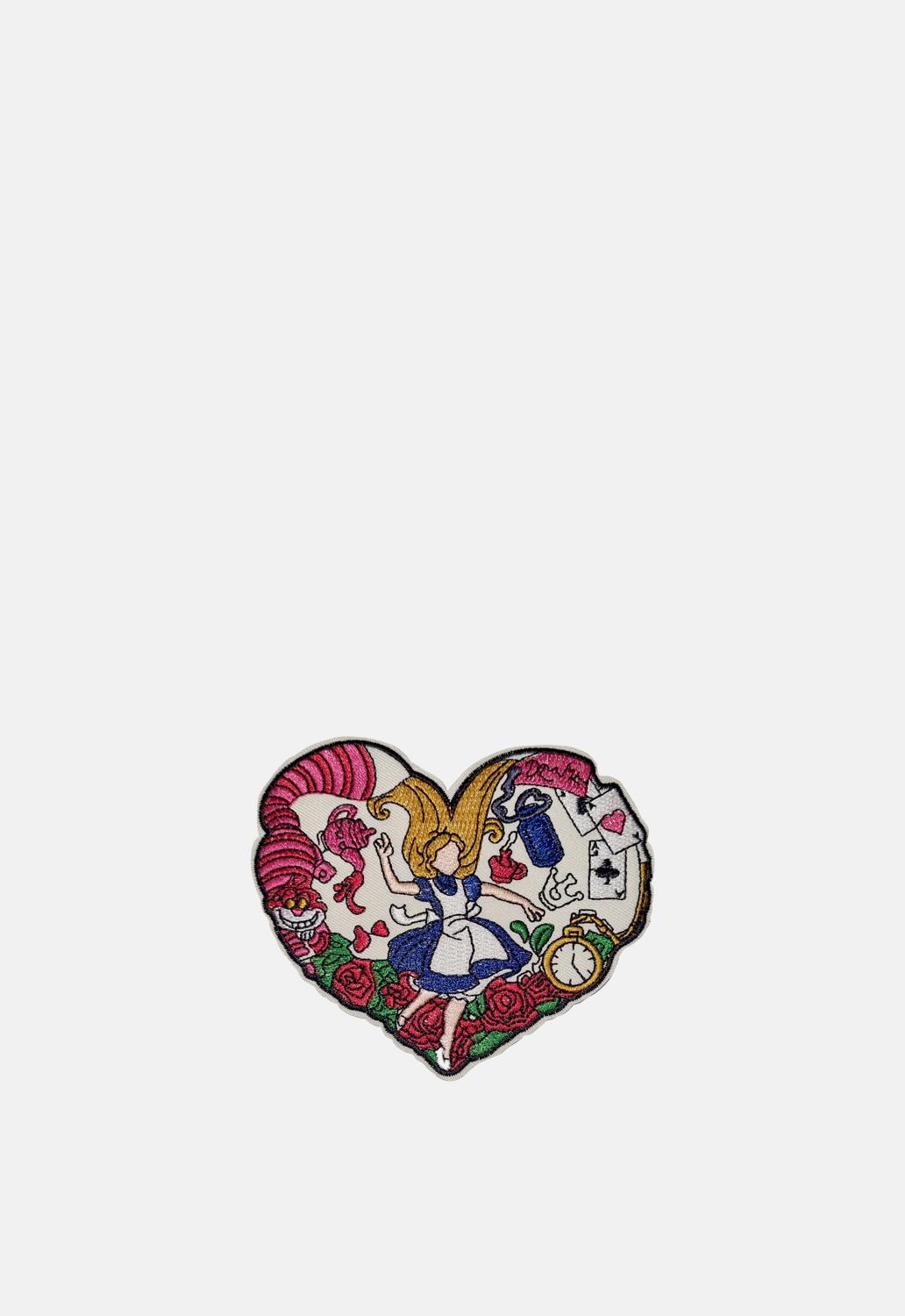 Alice Rabbit Hole Heart Patch