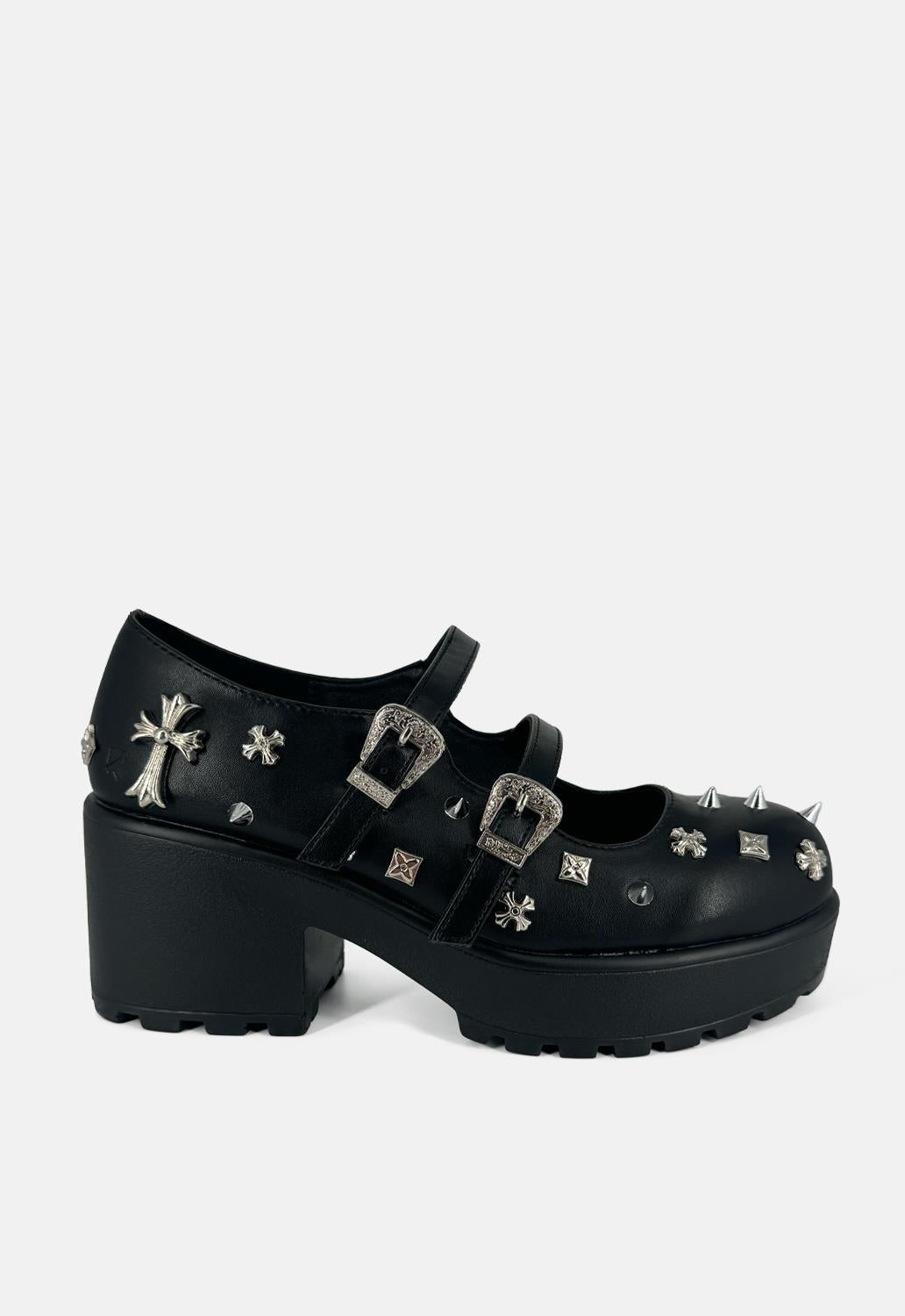 Devil Tears Double Strap Mary Janes