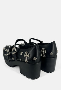 Devil Tears Double Strap Mary Janes