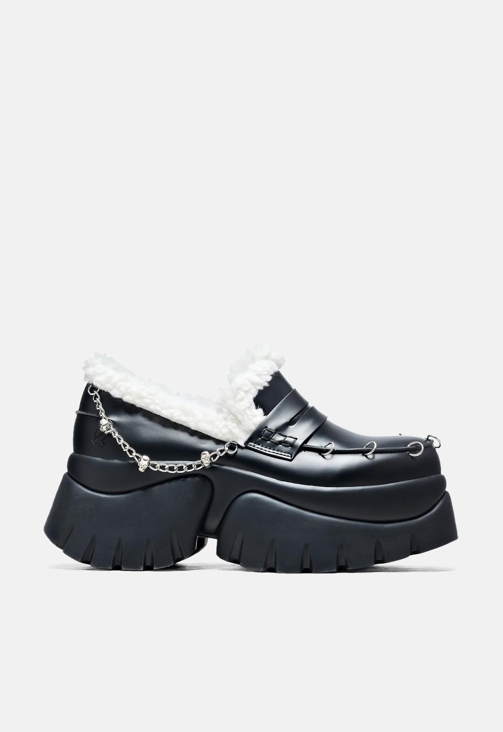 Visitors Faux Fur Chunky Loafers