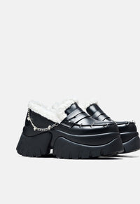 Visitors Faux Fur Chunky Loafers