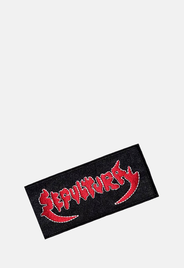 Red Logo Text Patch