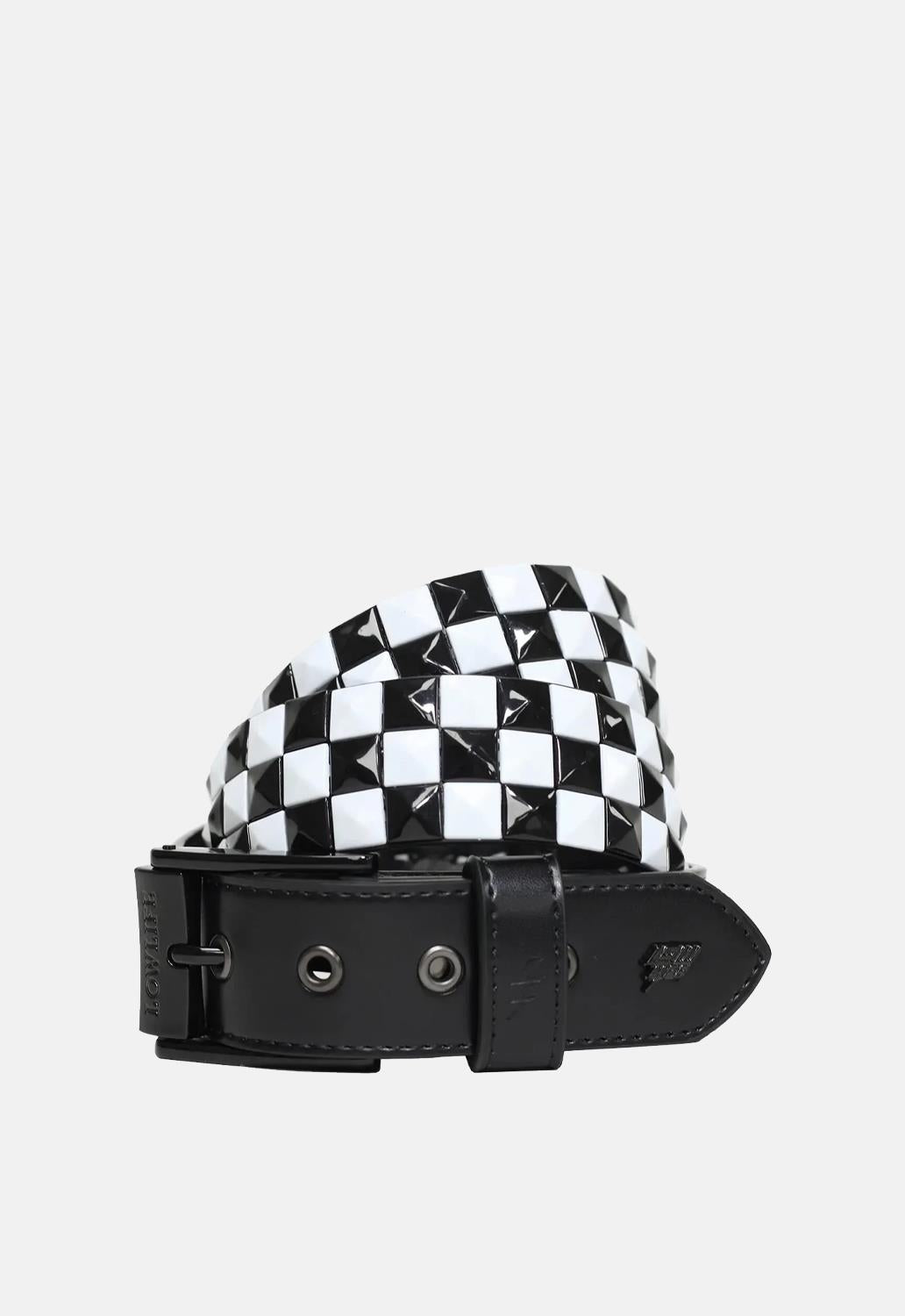 Triple S Studded Leather Belt