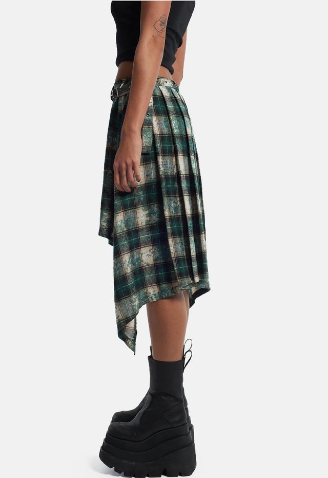 Lore Pleated Tartan Skirt