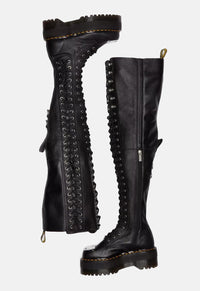 Max Virginia Leather Knee High Platform Boots