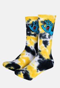 Screaming Hand Tie Dye Socks