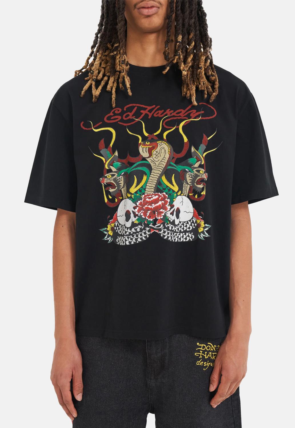 Snake & Skull Fire T-Shirt