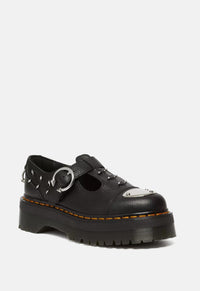 Bethan Piercing Leather Platform Mary Jane Shoes