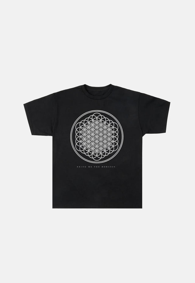 Black Bring Me The Horizon Sempiternal Kids Band T-Shirt. Classic toddler fit T-shirt with short sleeves and crew neck. Features front print.