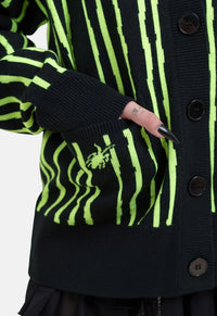 Beetlejuice Intarsia Cardigan