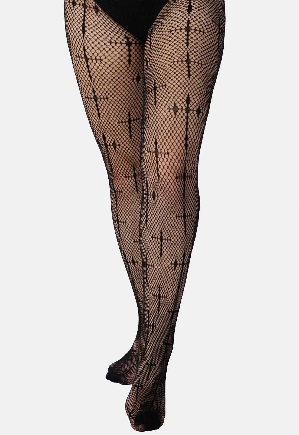 Latin Cross Net Tights