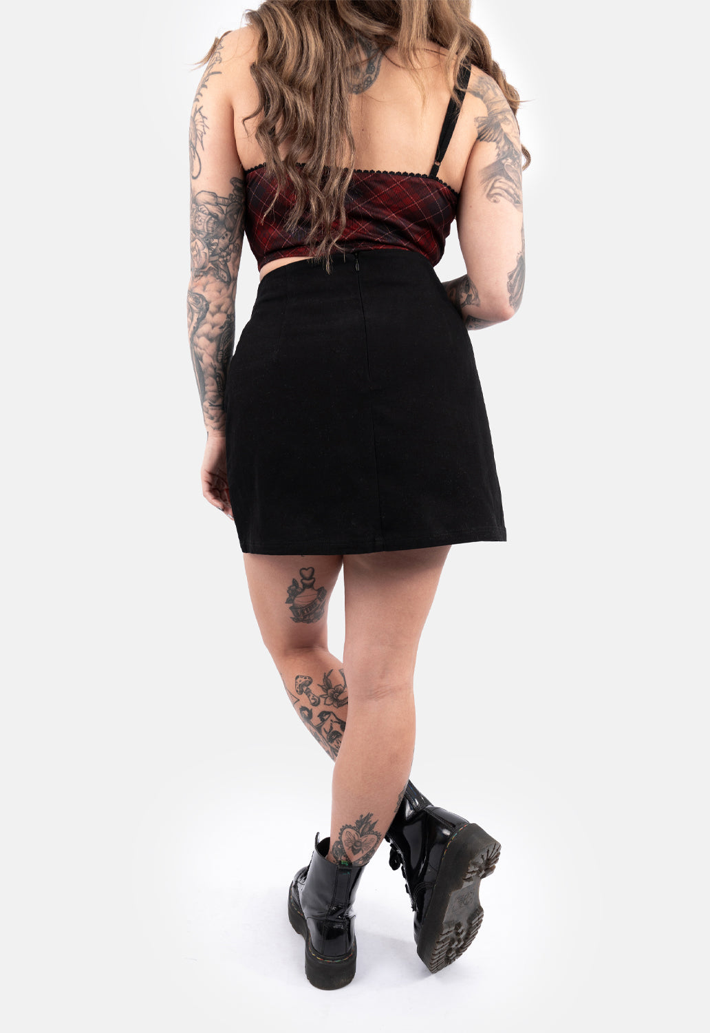 Liliath Lace-Up Mini Skirt