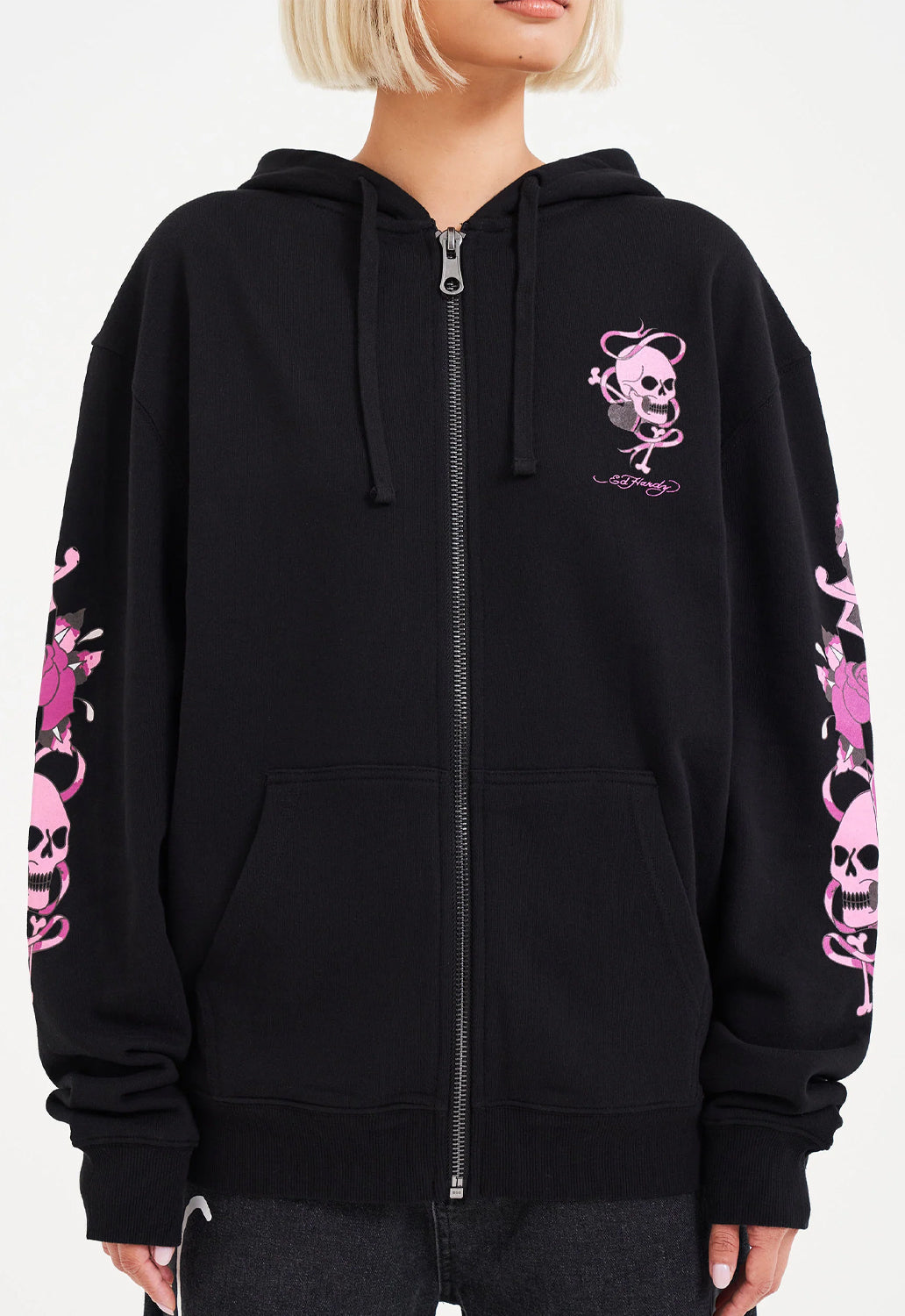 Love Wrapped Graphic Relaxed Zip Hoodie