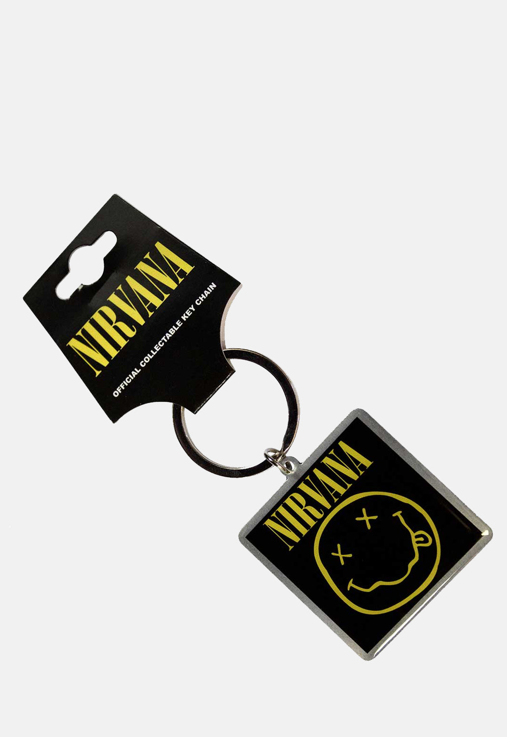 Happy Face Photo Print Keyring