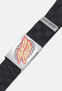 Oval Check Flame Belt