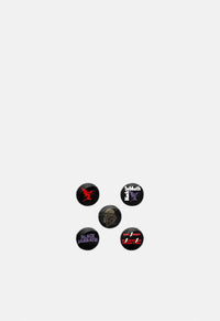 Red Devil Button Badge Set