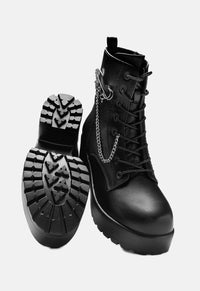 Salvius Military Lace Up Boots