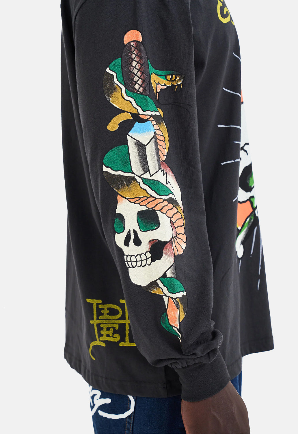 Skull Flame Long Sleeved Top