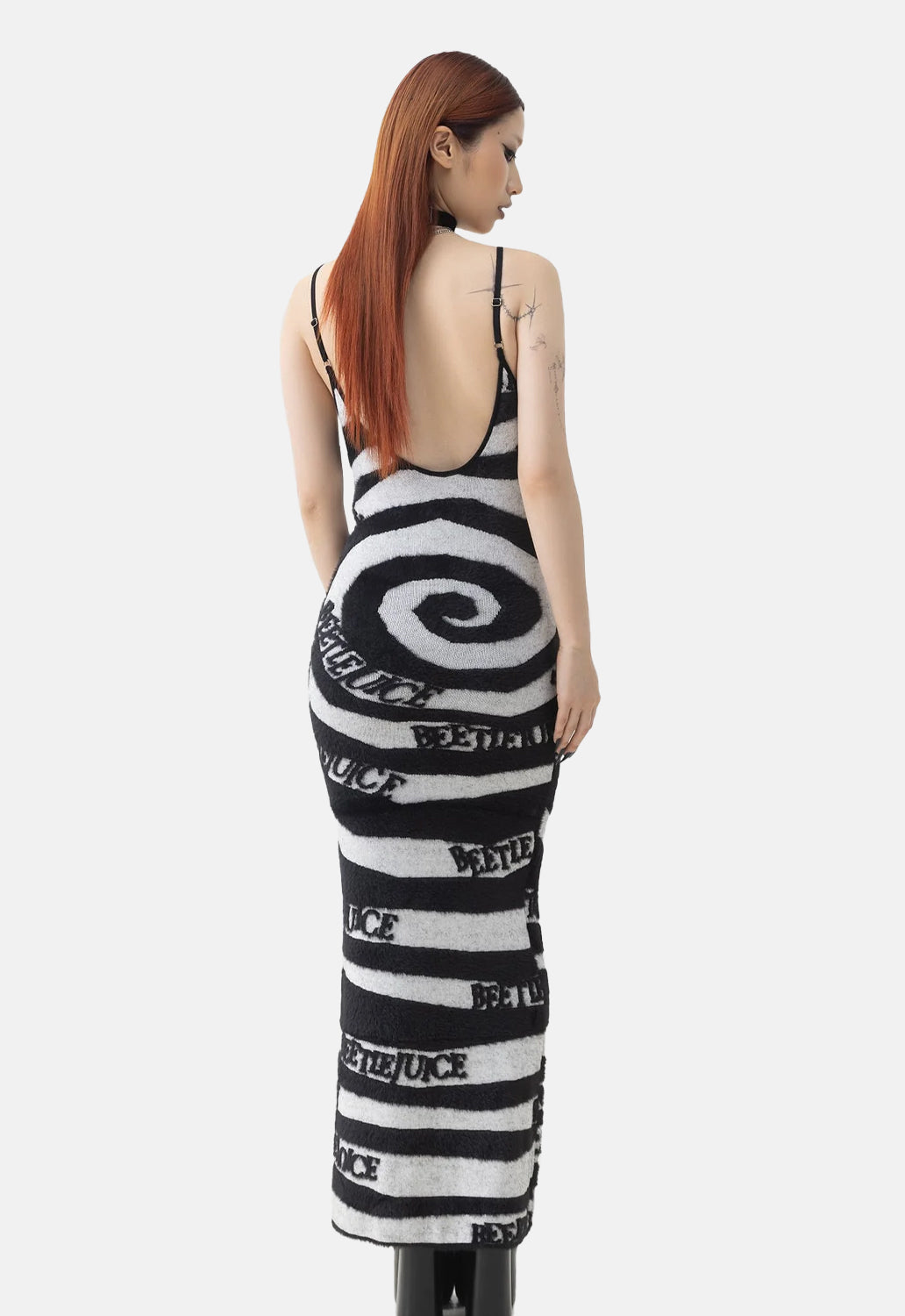 Vertigo Spiral Knit Maxi Dress