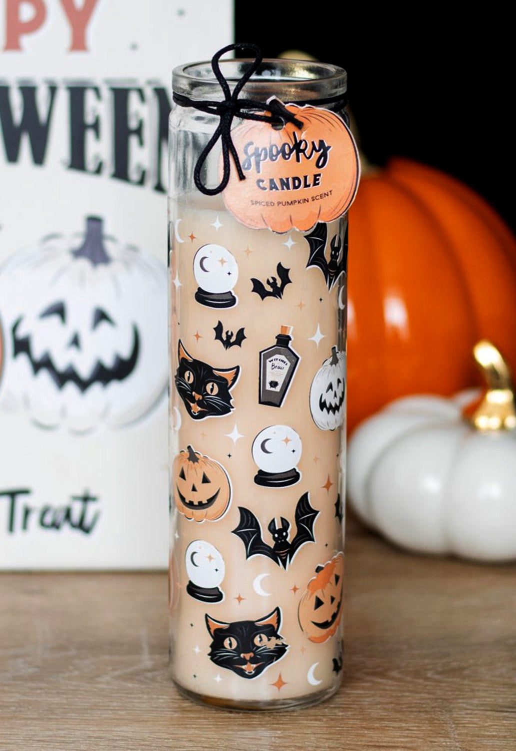 Spooky Spice Pumpkin Tube Candle