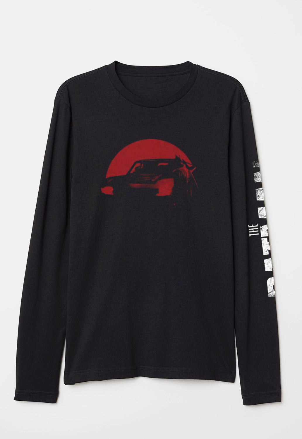 Red Car & Figure Long Sleeved Top