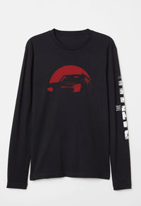 Red Car & Figure Long Sleeved Top