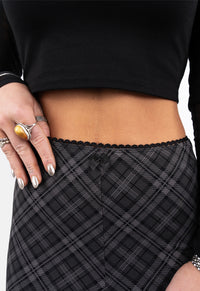 Zane Check Biker Shorts