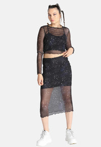 Zodiac Mesh Skirt