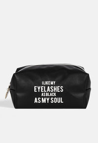 Black As My Soul Makeup Bag