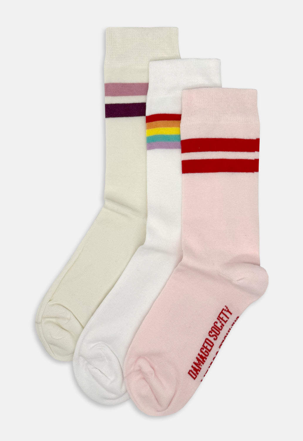 Women's Rainbow 3 Pack Socks