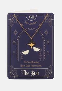 The Star Tarot Necklace Greeting Card