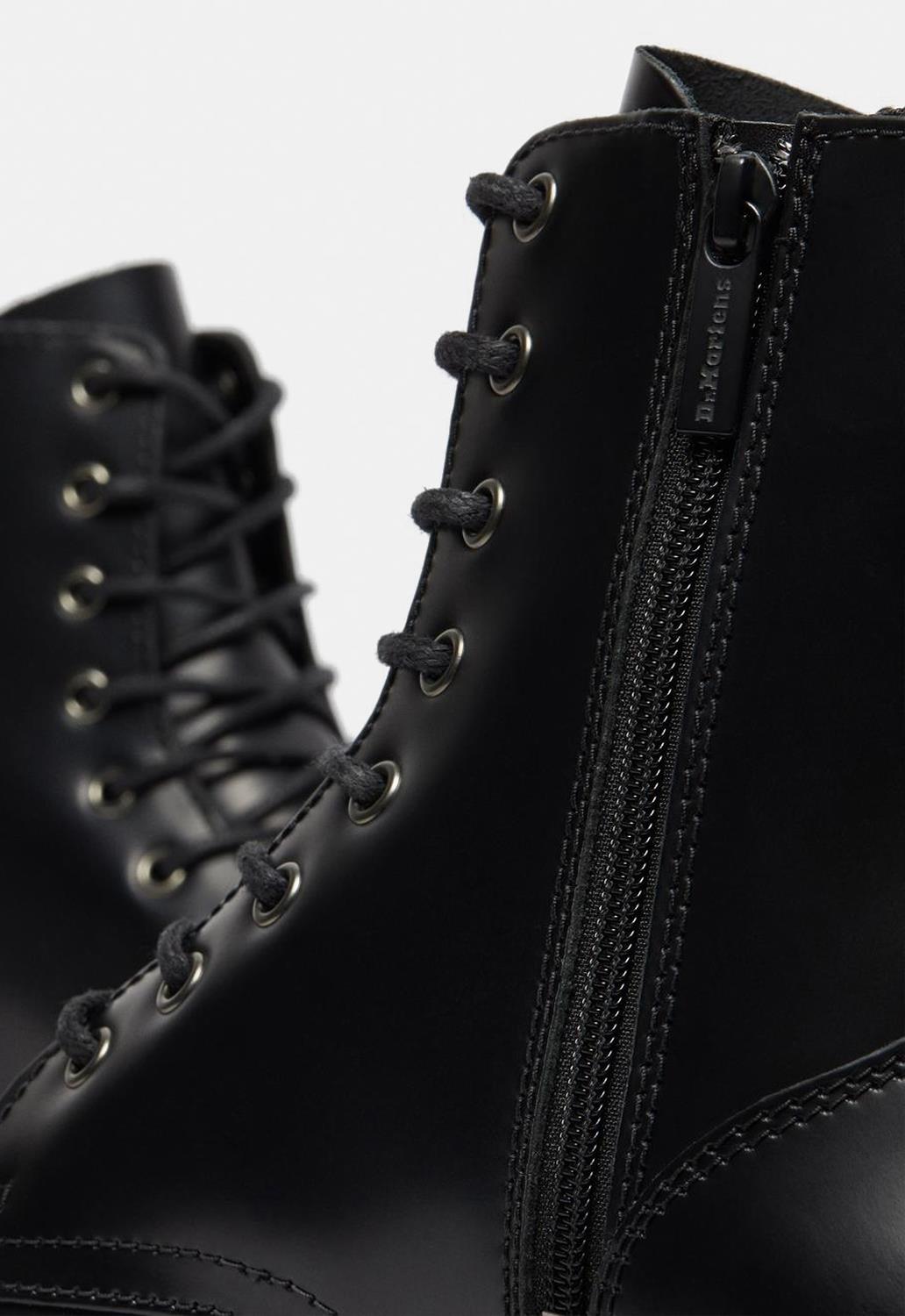 Jadon Smooth Leather Platform Boots