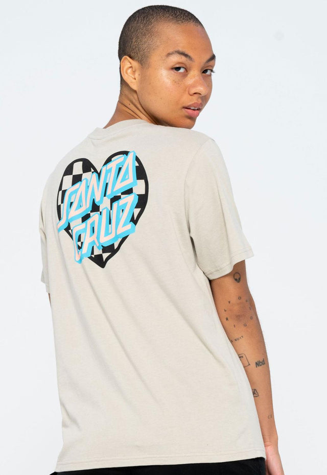 Heart Dot Check T-Shirt