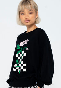 Checkerbloom Knit Crew