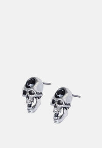 Screaming Skull Stud Earrings