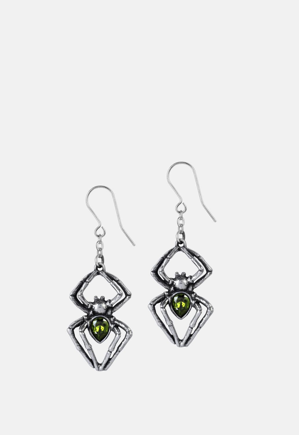 Emerald Venom Dropper Earrings