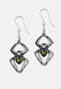 Emerald Venom Dropper Earrings