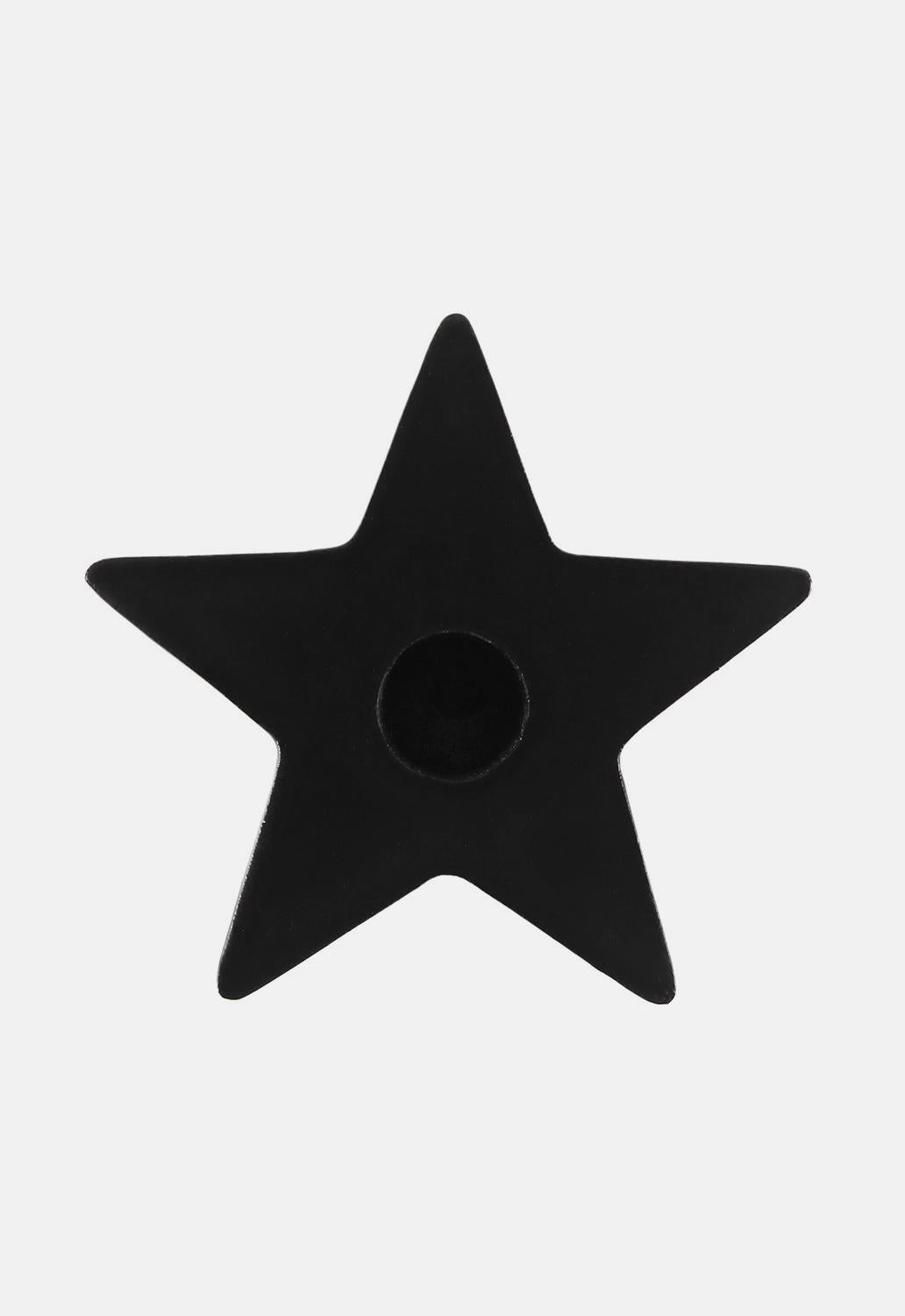 Black Star Spell Candle Holder