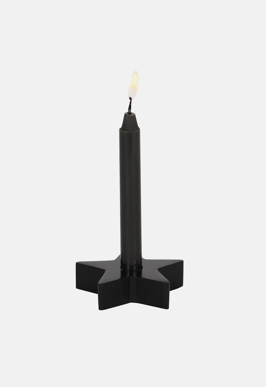 Black Star Spell Candle Holder