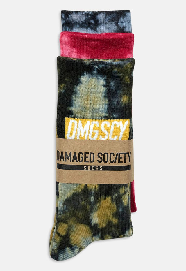 Men's Tie Dye 3 Pack Socks
