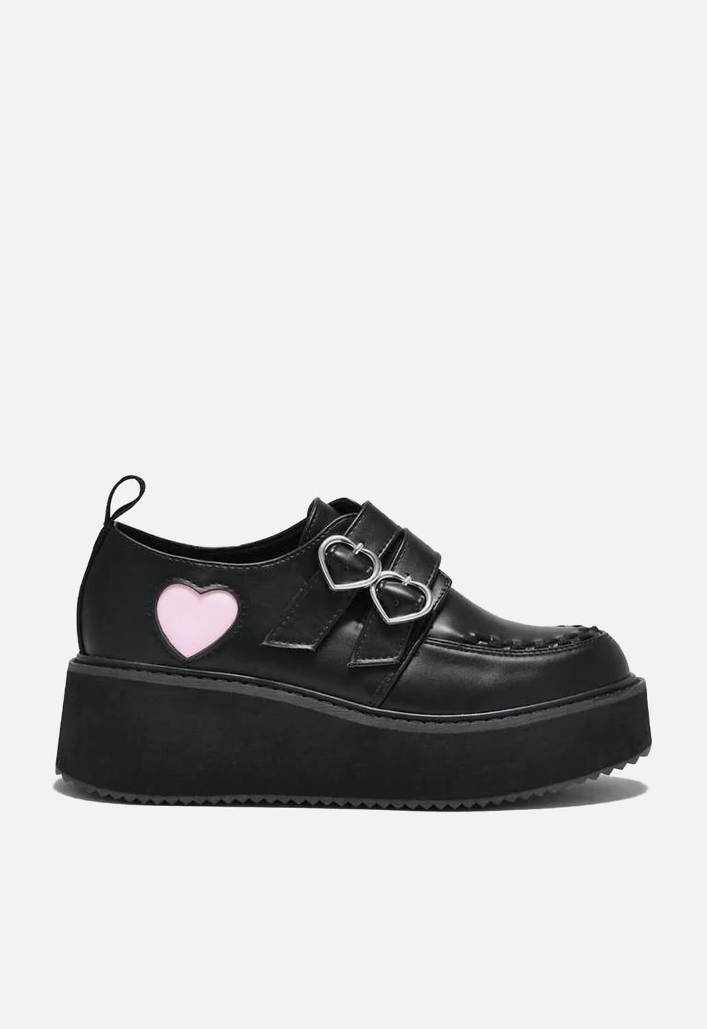 Pothos Heart Platform Creeper Shoes