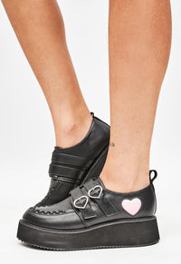 Pothos Heart Platform Creeper Shoes