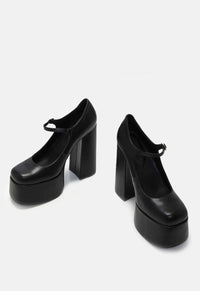 Darkbloom Platform Heels